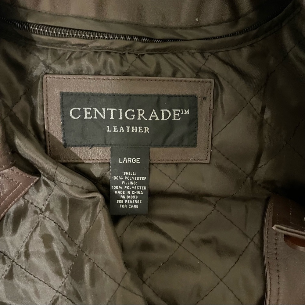 Centigrade Brown Leather Jacket - image 2